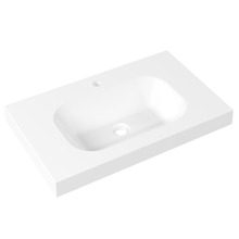 Stadium Accessible 750mm Gloss White Composite Wall Hung Basin